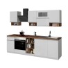 Moderne modulare Küche, lineares Design, 256 cm, Modell Essence 