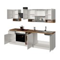 Moderne modulare Küche, lineares Design, 256 cm, Modell Essence 