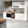 Moderne komplette Küche im linearen Design 256 cm modular Unica Rabatte