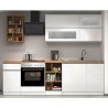 Moderne komplette Küche im linearen Design 256 cm modular Unica 