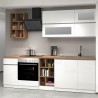 Moderne komplette Küche im linearen Design 256 cm modular Unica 