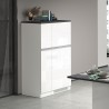 Einbau-Kühlschrankverkleidung mit 2 Türen, Küchenschrank 60x60x164,5h Halser Lagerbestand