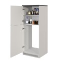 Einbau-Kühlschrankverkleidung mit 2 Türen, Küchenschrank 60x60x164,5h Halser 