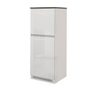 Einbau-Kühlschrankverkleidung mit 2 Türen, Küchenschrank 60x60x164,5h Halser 