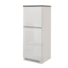 Mobile Kühlschrankabdeckung mit 2 Türen für Einbauschrank Küchenschrank 60x60x164,5h Halser 