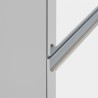 Einbau-Kühlschrankverkleidung mit 2 Türen, Küchenschrank 60x60x164,5h Halser 