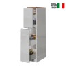Apothekerschrank mit 2 Gewürzschubladen für moderne Küche 30x60x164,5 Trym Modell