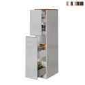 Apothekerschrank mit 2 Gewürzschubladen für moderne Küche 30x60x164,5 Trym Aktion