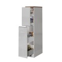 Apothekerschrank mit 2 Gewürzschubladen für moderne Küche 30x60x164,5 Trym Kosten