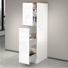 Apothekerschrank mit 2 Gewürzschubladen für moderne Küche 30x60x164,5 Trym 