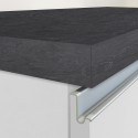 Kücheninsel 3 Türen für moderne Küche 155x90x90cm mit Tisch Deaton 