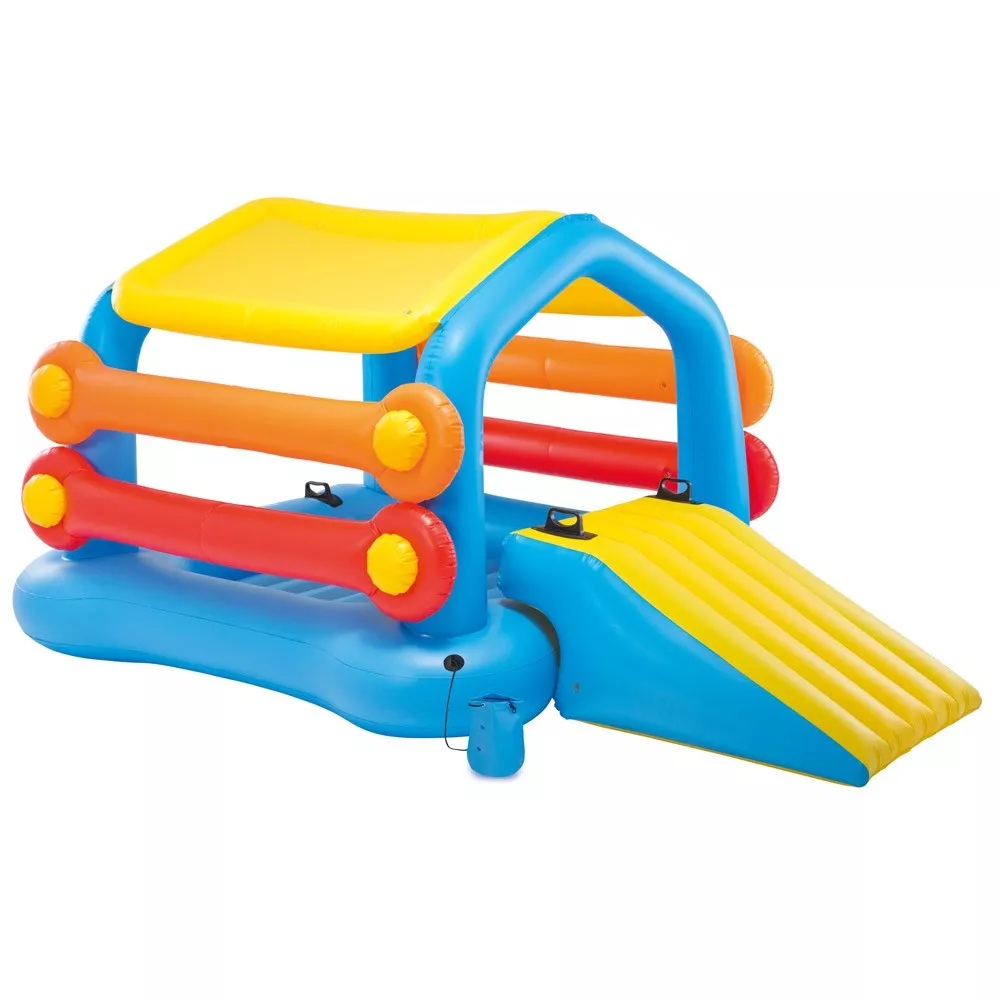 Intex 58294 Aufblasbare Schwimminsel mit Rutsche für Kinder