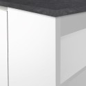 Kücheninsel 3 Türen für moderne Küche 155x90x90cm mit Tisch Deaton 