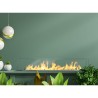 Moderner Tischkamin mit Bioethanol und Glas Athos 