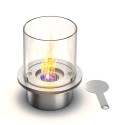 Runder Bioethanol-Kaminbrenner aus Edelstahl mit Glas Round Eigenschaften