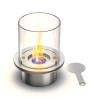 Runder Bioethanol-Kaminbrenner aus Edelstahl mit Glas Round Eigenschaften