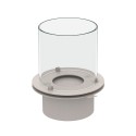 Runder Bioethanol-Kaminbrenner aus Edelstahl mit Glas Round Maße