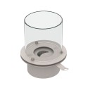 Runder Bioethanol-Kaminbrenner aus Edelstahl mit Glas Round Preis