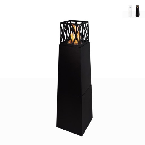 Bioethanol-Kamin für den Außenbereich Garten, Säulendesign Vulcano Aktion