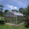 Sanus L Garten Gewächshaus aus Polycarbonat und Aluminium 220x360-430-500x205h  Maße