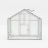 Sanus L Garten Gewächshaus aus Polycarbonat und Aluminium 220x360-430-500x205h  Rabatte