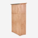 Gartenlagerschrank 87x45x160cm aus Holz, 2 Türen Mallard Auswahl