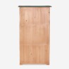 Gartenlagerschrank 87x45x160cm aus Holz, 2 Türen Mallard Modell