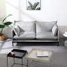Modernes 2-Sitzer Sofa in grauem Polsterstoff Bonn Verkauf