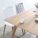 Küche Holz rechteckig Esstisch 120x80cm weiß Ennis Katalog
