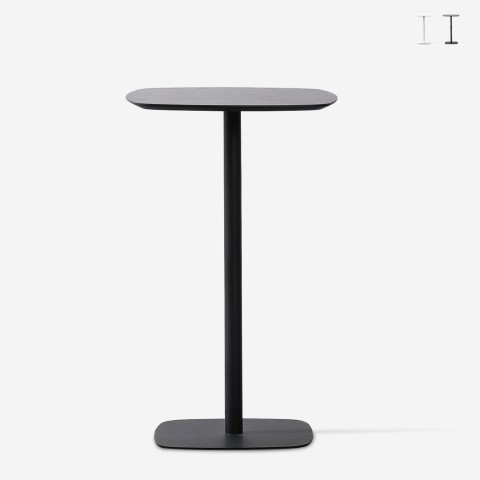 Hoher Tisch für quadratische Barhocker 60x60 cm moderner Stil Arven Aktion