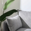 Satz 2-Sitzer-Sofa und Sessel in grauem Stoff im modernen Stil Hannover Angebot