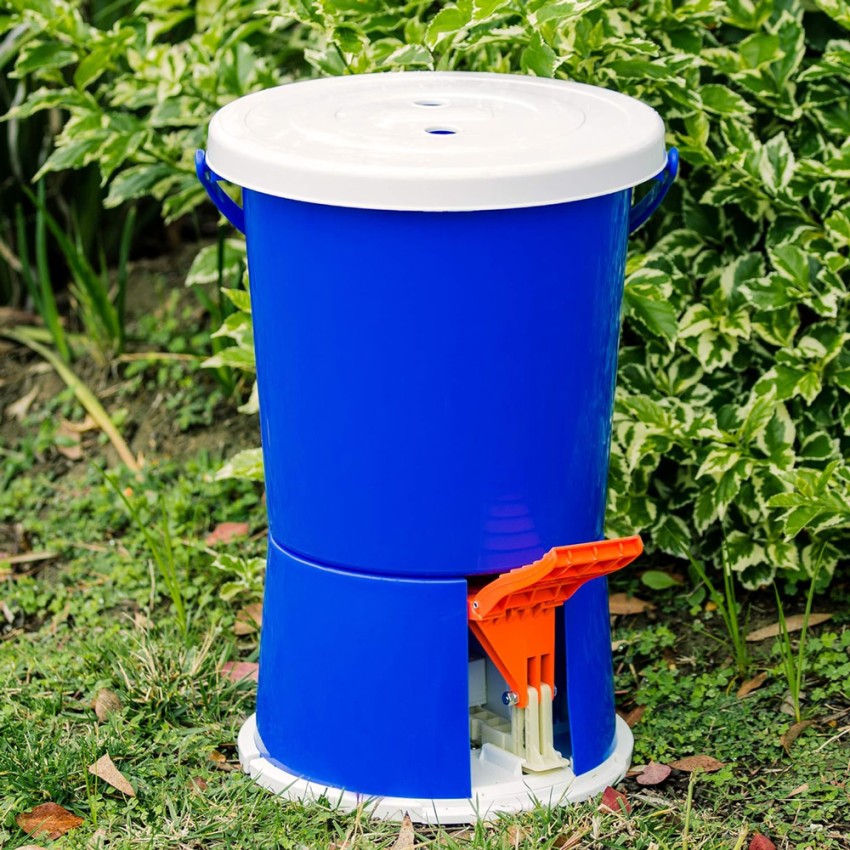  Tago: Tragbare Mini-Waschmaschine für Reisen, Camping, 2 kg, mit Pedal 