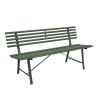 3-Sitzer klassische Eisen Gartenbank 150x57x76cm Iven Modell