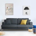 3-Sitzer-Sofa aus Stoff im skandinavischen Stil für Wohnzimmer und Lounges Yana Kosten