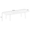 Garten Tisch ausziehbar 160-240x102cm aus Aluminium Kend Rabatte