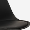 Set Tisch schwarze Tulipan runde 80cm 2 transparente Haki Stühle Eigenschaften