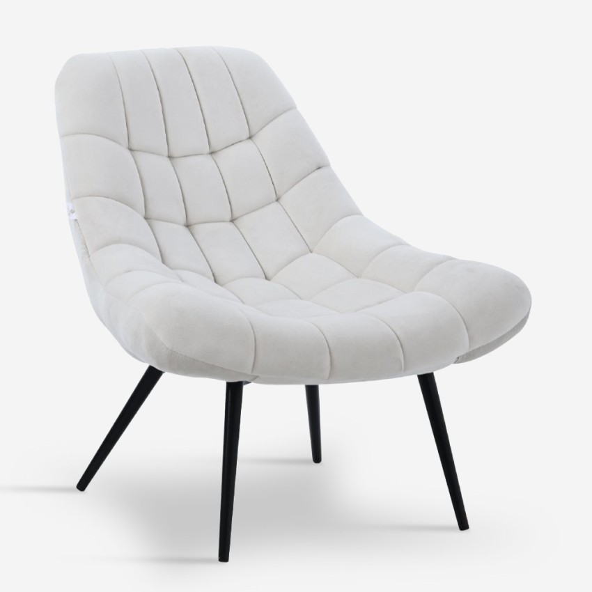 Wohnzimmer Sessel aus Samt moderner Stil gepolstert Ohio