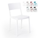 Stuhl aus Polypropylen in modernem Design für Küche Bar Restaurant Garten Liner 
