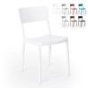 Stuhl aus Polypropylen in modernem Design für Küche Bar Restaurant Garten Liner 