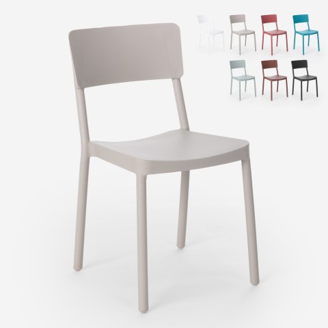 Stuhl aus Polypropylen in modernem Design für Küche Bar Restaurant Garten Liner Aktion