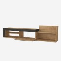 Modernes Design Hängeschrank TV 1 Tür und Regal 180x32x42cm Trella Modell