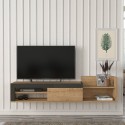 Modernes Design Hängeschrank TV 1 Tür und Regal 180x32x42cm Trella Kauf