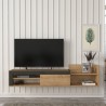 Modernes Design Hängeschrank TV 1 Tür und Regal 180x32x42cm Trella Kauf