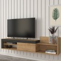 Modernes Design Hängeschrank TV 1 Tür und Regal 180x32x42cm Trella Sales