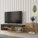 Modernes Design Hängeschrank TV 1 Tür und Regal 180x32x42cm Trella 