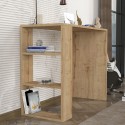 Büro Schreibtisch 3 Regale 90x40x74cm modernes Holz Netenya Rabatte