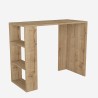 Büro Schreibtisch 3 Regale 90x40x74cm modernes Holz Netenya Verkauf