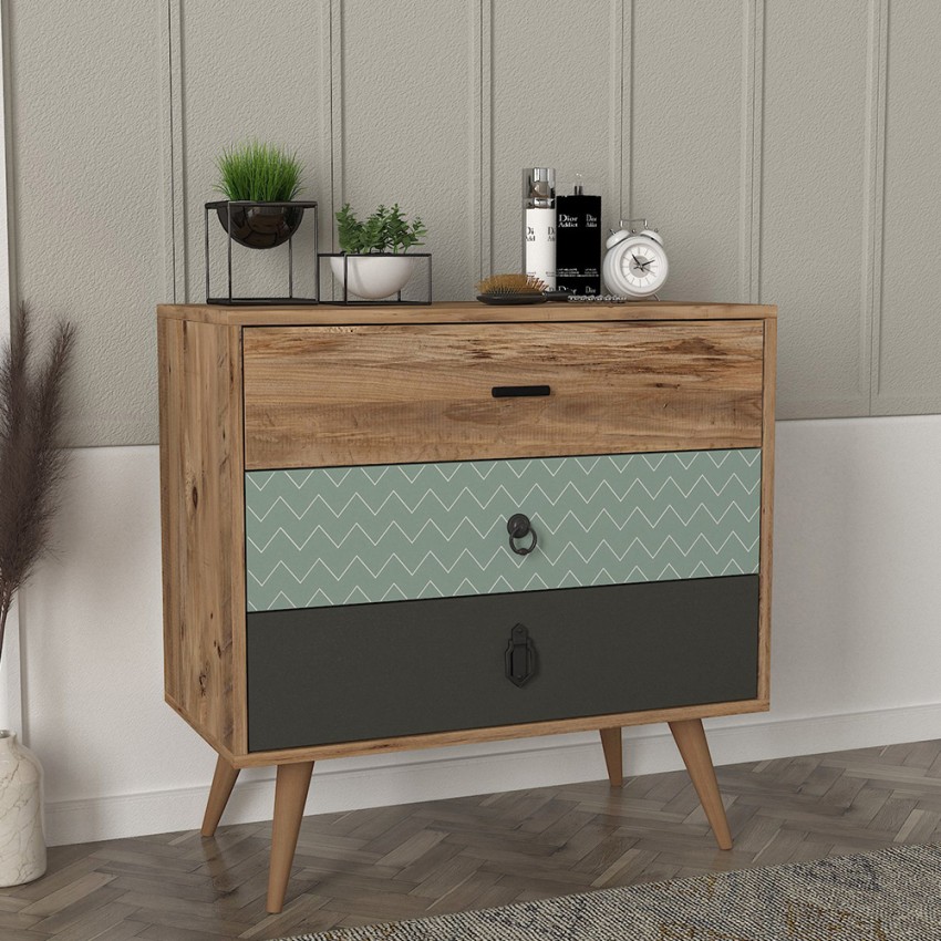  Kommode Wohnzimmer Schlafzimmer Shabby Chic 3 Schubladen Triwave



