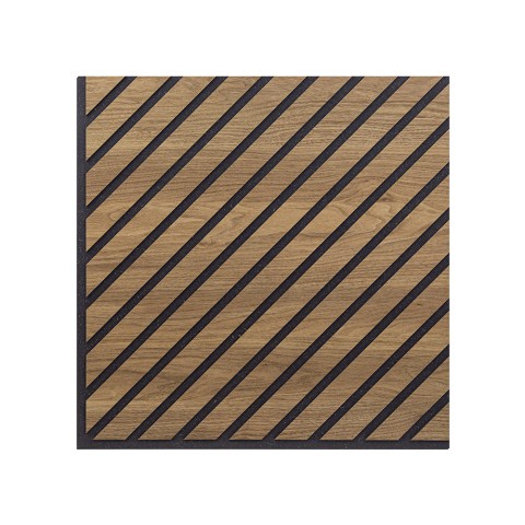 10 x schallabsorbierende Platte Holz Nussbaum dekorativ 58x58cm Deco CN Aktion