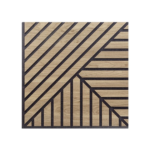 10 x schallabsorbierende Platte Holz Eiche 58x58cm dekorativ Deco DR Aktion